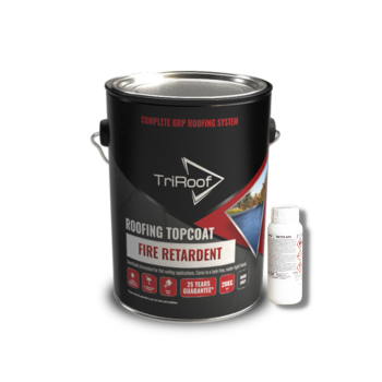 TriRoof GRP Fire Retardent Roofing Topcoat and Catalyst
